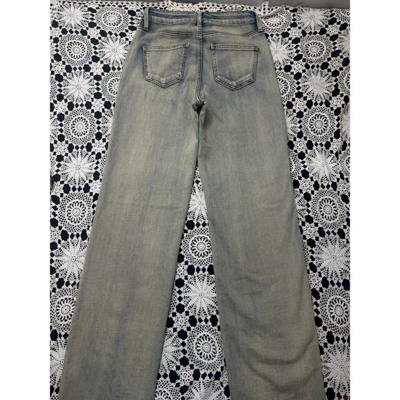 Fashion Nova Straight-Leg Washed Jeans – Size 9 – Light Blue – 314 - Picture 4 of 6